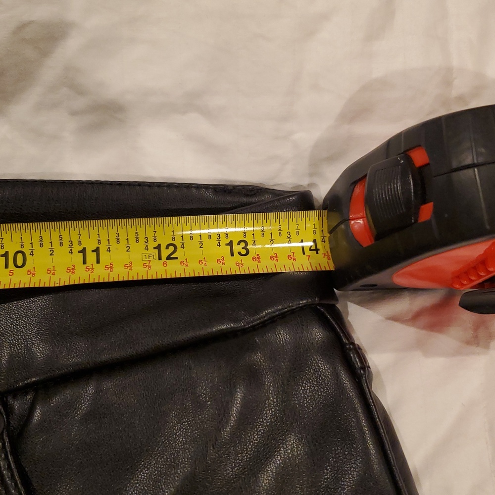 Good American Black Iconic Leather Trousers. NWT - Picture 6 of 7